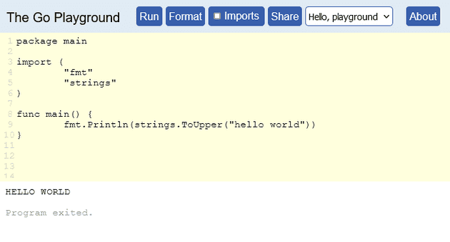 The Go Playground
